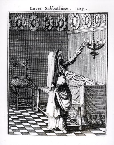 The Lighting of the Sabbath Candles by English School